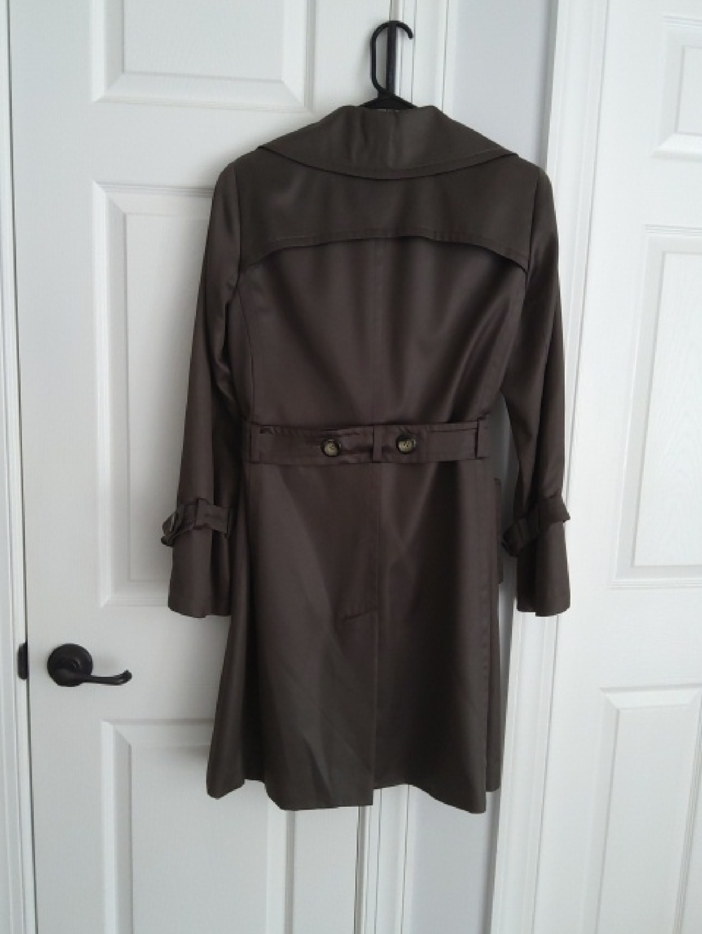 TRINA TURK💥Nwot💥Olive Brown Trench Coat w/Belt - Picture 2 of 7